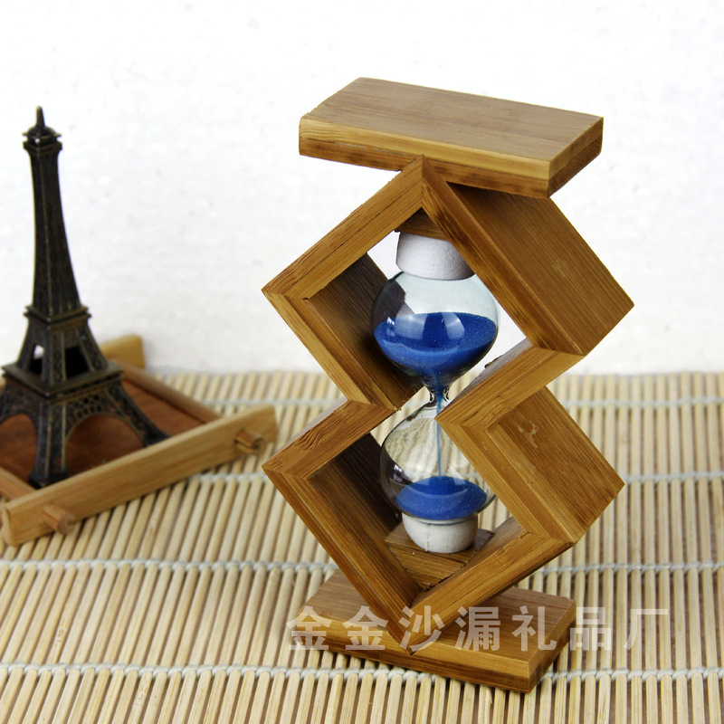 The Qixi Festival romantic gift time hourglass hourglass bamboo wholesale