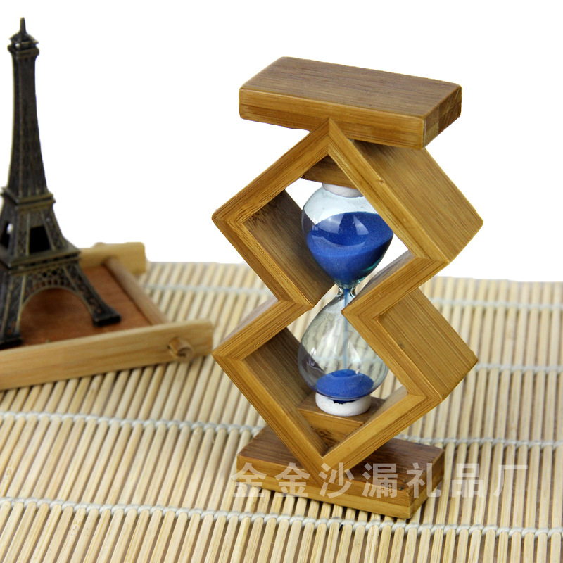 The Qixi Festival romantic gift time hourglass hourglass bamboo wholesale