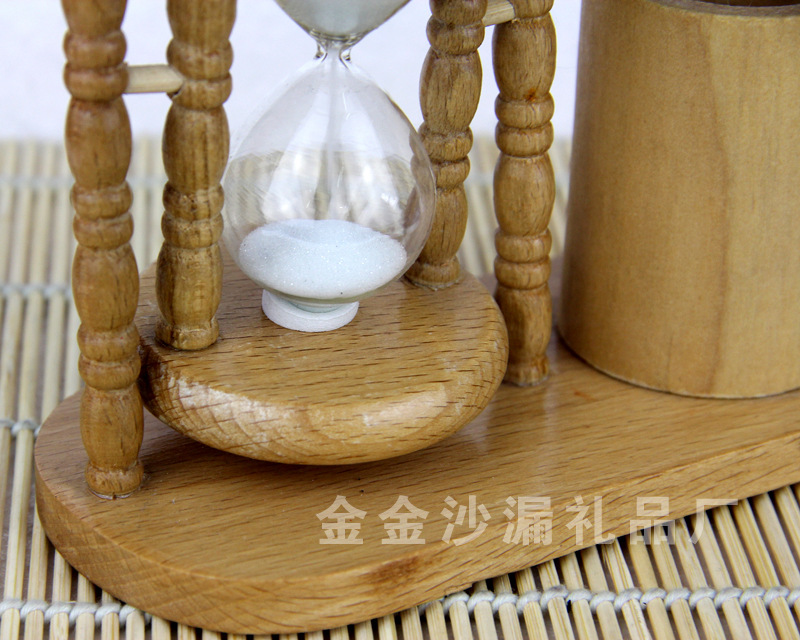 Hot products drain sand wooden pen hourglass YM108C new listing