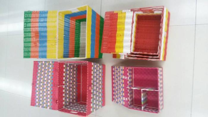 Factory direct new debris woven baskets for underwear Lidded storage baskets storage baskets set of three Factory direct new debris woven baskets for underwear Lidded storage baskets storage baskets set of three