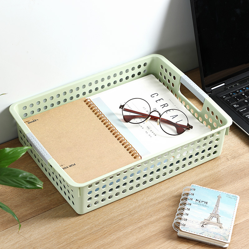 Bathroom Basket Plastic Storage Basket Sundries Storage Box Plastic Storage Baskets Desktop Snack Storage Basket Bath Basket