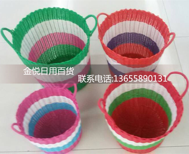 PP pipe plastic rattan storage baskets of dirty clothes hamper storage basket laundry 