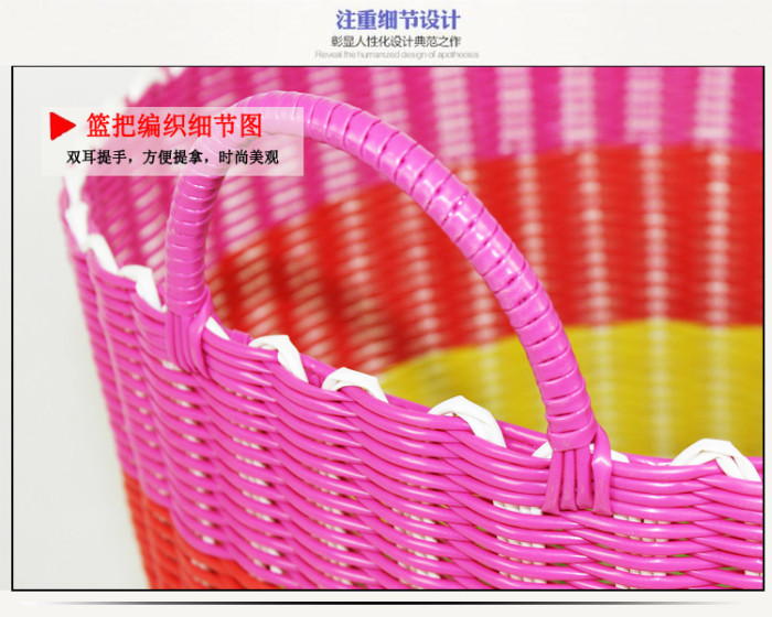 PP pipe plastic rattan storage baskets of dirty clothes hamper storage basket laundry PP pipe plastic rattan storage baskets of dirty clothes hamper storage basket laundry