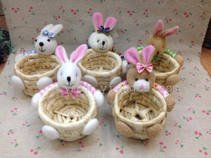 Manufacturers selling Easter egg Bunny storage basket can be mounted straw storage baskets storage baskets Manufacturers selling Easter egg Bunny storage basket can be mounted straw storage baskets storage baskets