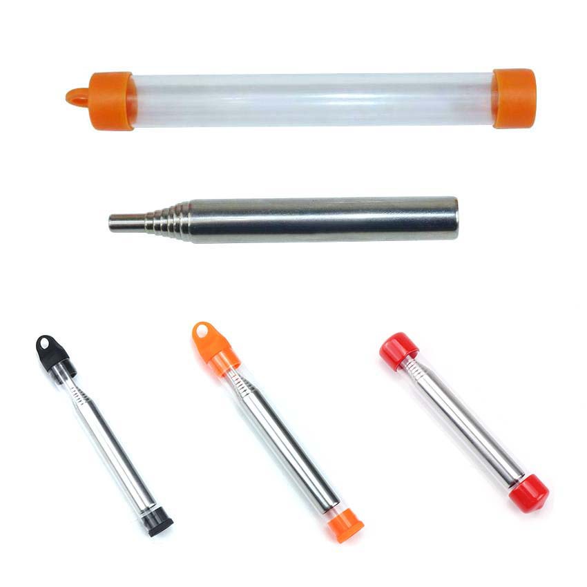 Steel Fire Blowing Tube Fire Blowing Tube Pocket Bellow Camping Fire Making Tool Retractable Fire Blowing Stick