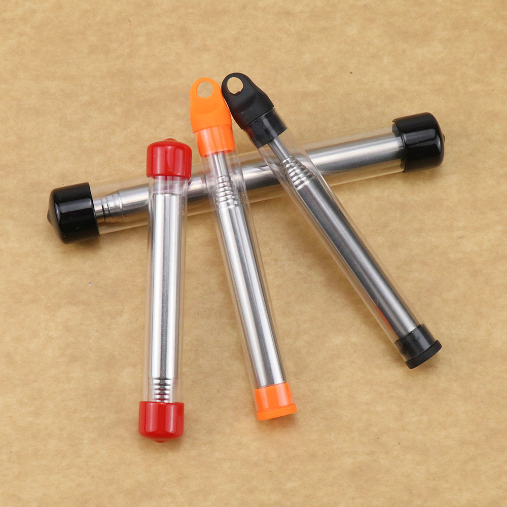 Steel Fire Blowing Tube Fire Blowing Tube Pocket Bellow Camping Fire Making Tool Retractable Fire Blowing Stick