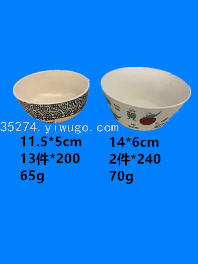 Melamine Stock Pottery-like Ceramic Decals Tableware Melamine Bowl Running Rivers and Lakes Stall Hot Sale Can Be Sold by Ton
