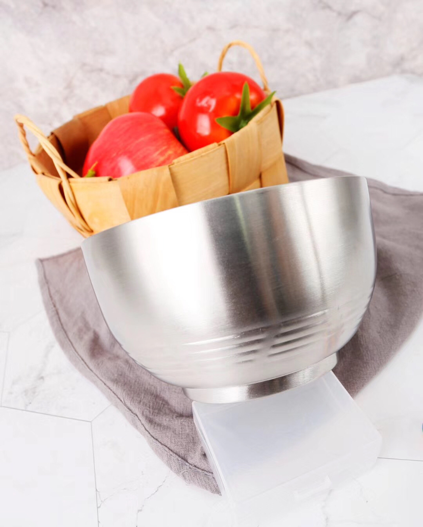 Kitchen Supplies 304 Double Layer Insulation Bowl Student Heat Insulation Soup Bowl Kitchen Supplies 304 Double Layer Insulation Bowl Student Heat Insulation Soup Bowl
