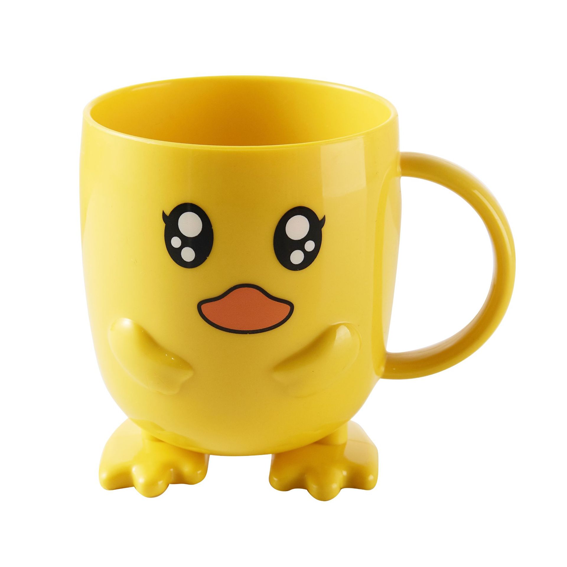 Children&#039;s Dinner Plate Kindergarten Grid Small Yellow Duck Tableware Cartoon Gift Tableware Household Creative Baby Solid Food Bowl