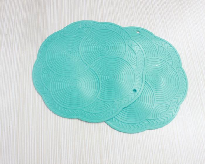 Factory wholesale coaster insulation pad waterproof circular insulation pads creative mat 2-piece Bowl gasket