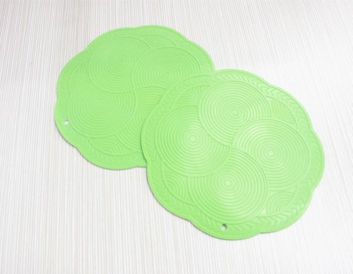 Factory wholesale coaster insulation pad waterproof circular insulation pads creative mat 2-piece Bowl gasket