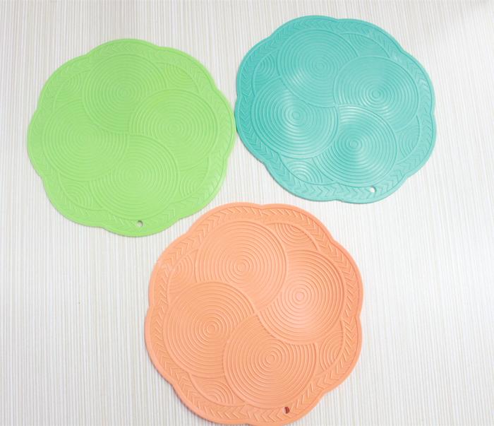 Factory wholesale coaster insulation pad waterproof circular insulation pads creative mat 2-piece Bowl gasket
