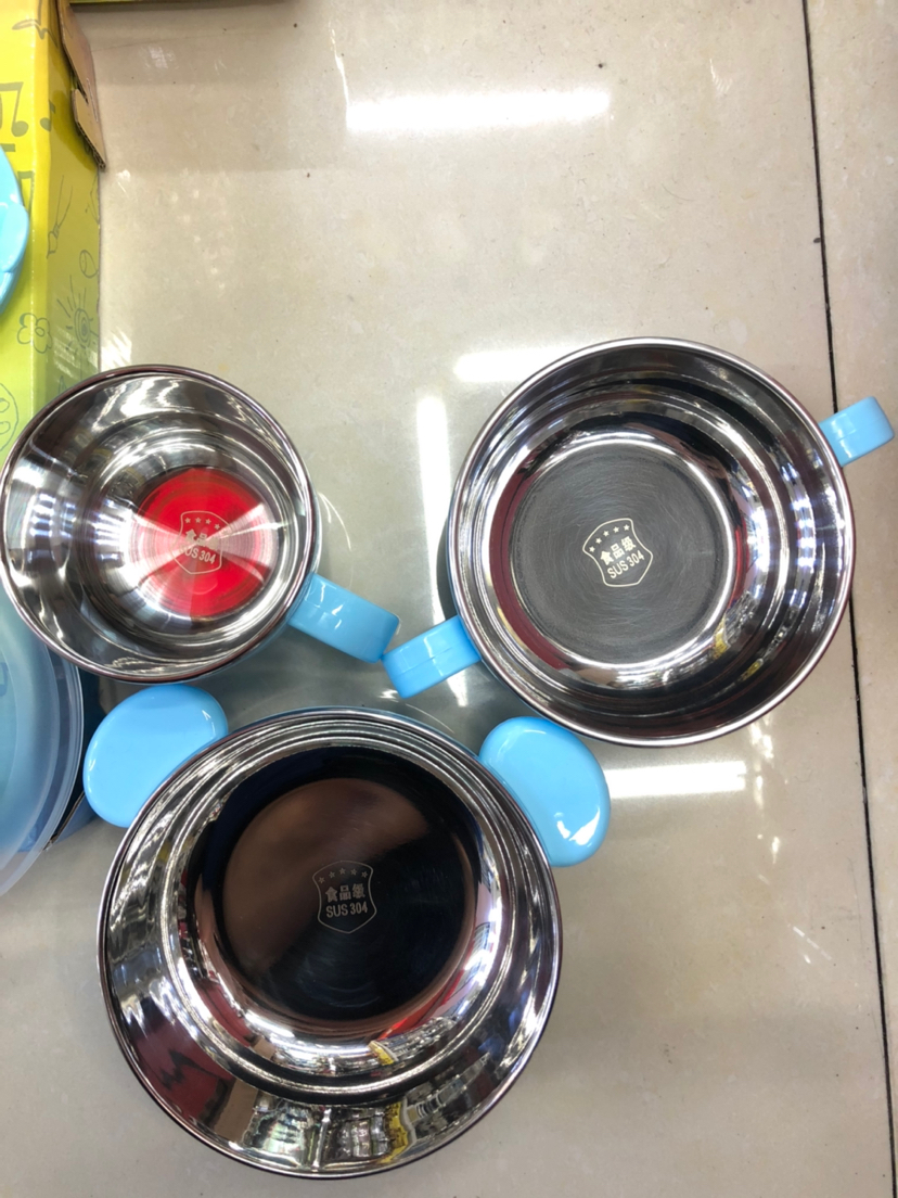 Kitchen Supplies Stainless Steel Tableware Piggy Page Children Bowl Set