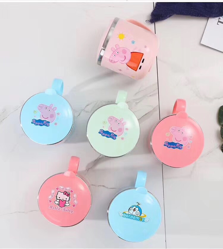 Kitchen Supplies Stainless Steel Tableware Piggy Page Children Bowl Set