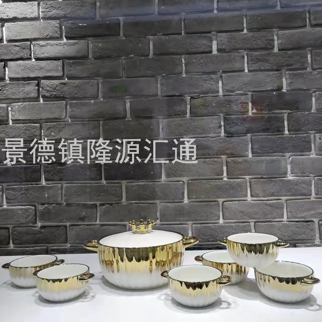 Jingdezhen Ceramic Soup Pot Dual-Sided Stockpot Noodle Cup Freshness Bowl Storage Pot Casserole Electric Soup Pot