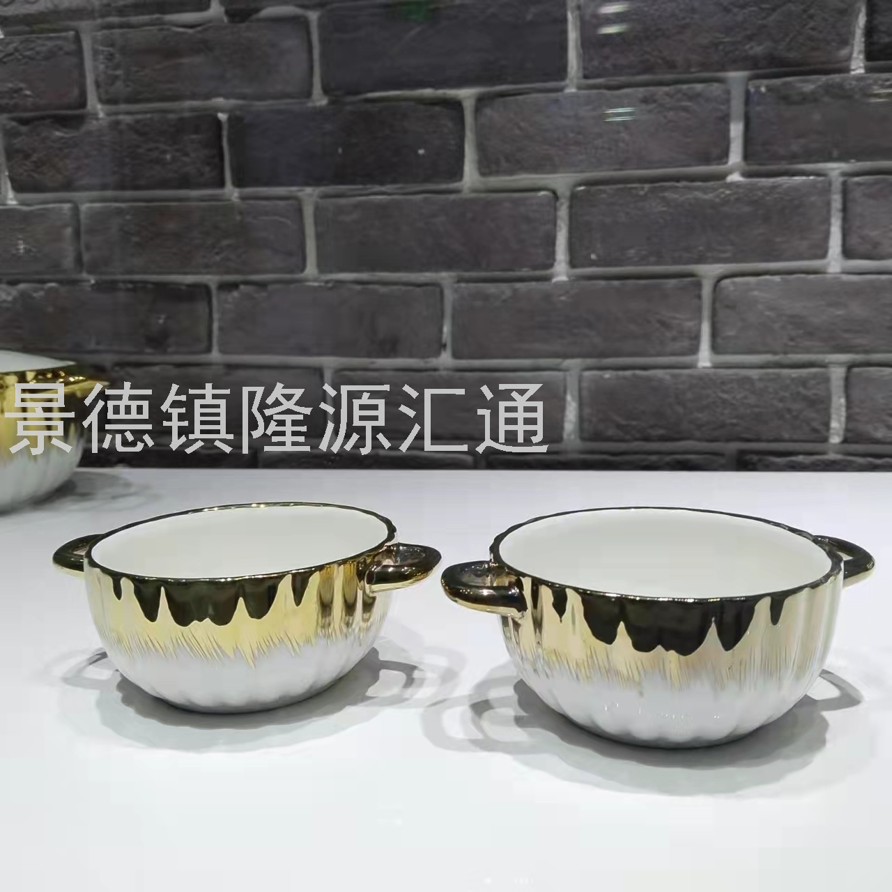 Jingdezhen Ceramic Soup Pot Dual-Sided Stockpot Noodle Cup Freshness Bowl Storage Pot Casserole Electric Soup Pot