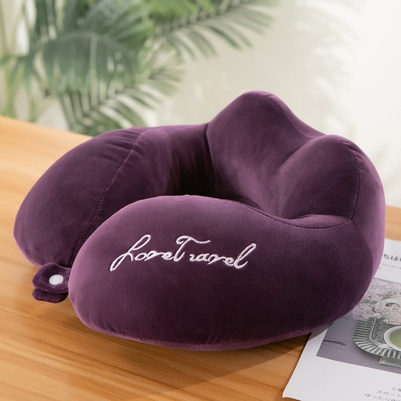 Cartoon Neck Pillow U-Shape Pillow Cervical Pillow Nap Driving Travel Neck Bolster Company Activity Gifts Can Be Customized Logo