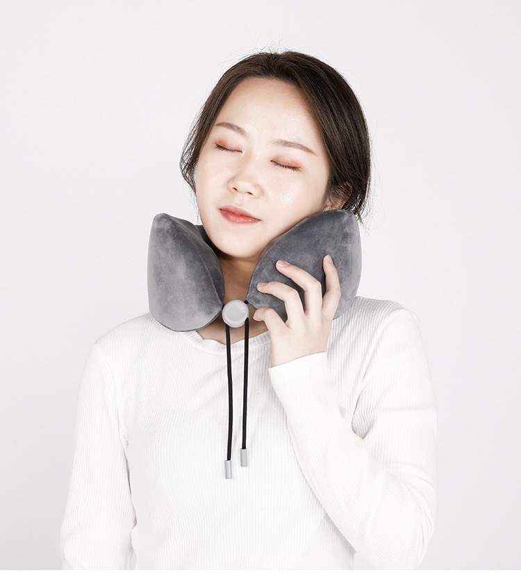 Factory Wholesale Slow Rebound Memory Foam Travel Neck Support Neck Bolster U-Shaped Pillow Custom Logo Neck Pillow U-Shape Pillow