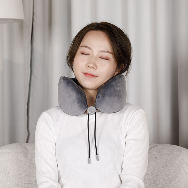 Factory Wholesale Slow Rebound Memory Foam Travel Neck Support Neck Bolster U-Shaped Pillow Custom Logo Neck Pillow U-Shape Pillow