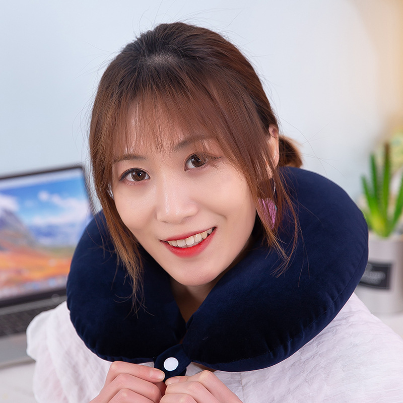 Neck Pillow U-Shaped Adult Office Siesta Stomach Sleeper Pillows Comfortable Driving Travel Neck Bolster Soft Pp Cotton Car Seat Cushion