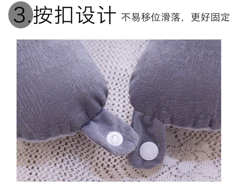 Neck Pillow U-Shaped Adult Office Siesta Stomach Sleeper Pillows Comfortable Driving Travel Neck Bolster Soft Pp Cotton Car Seat Cushion
