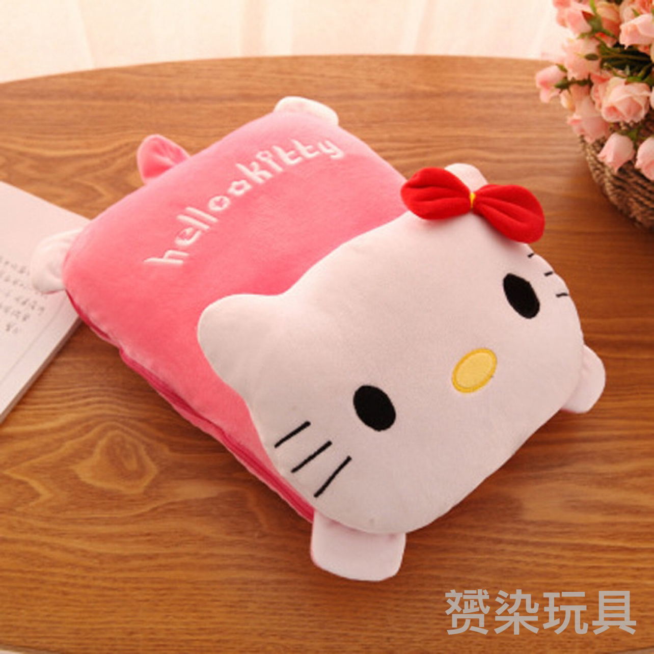 Cute Cartoon Lying Style Stitch Plush Toy Cushion Multi-Functional Bolster Quilt Airable Cover Dual-Use Wholesale