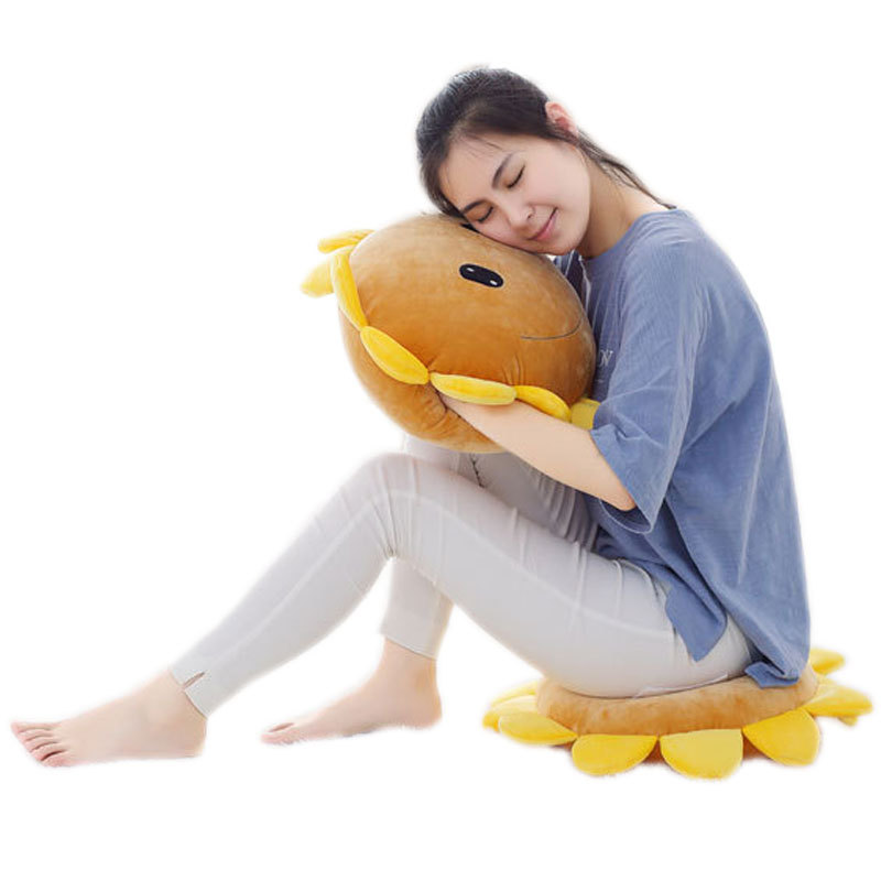 SUNFLOWER Bolster Sunflower Hand Warmers Hand Cushion Sunshine Smiley Face Activity Afternoon Nap Pillow Gift Customization