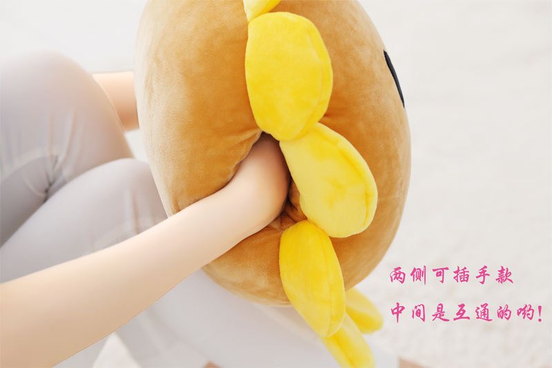 SUNFLOWER Bolster Sunflower Hand Warmers Hand Cushion Sunshine Smiley Face Activity Afternoon Nap Pillow Gift Customization