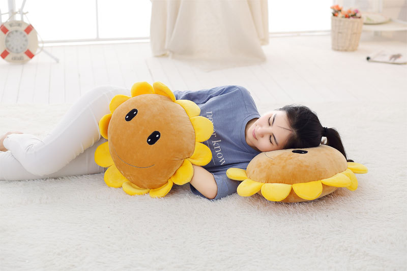 SUNFLOWER Bolster Sunflower Hand Warmers Hand Cushion Sunshine Smiley Face Activity Afternoon Nap Pillow Gift Customization