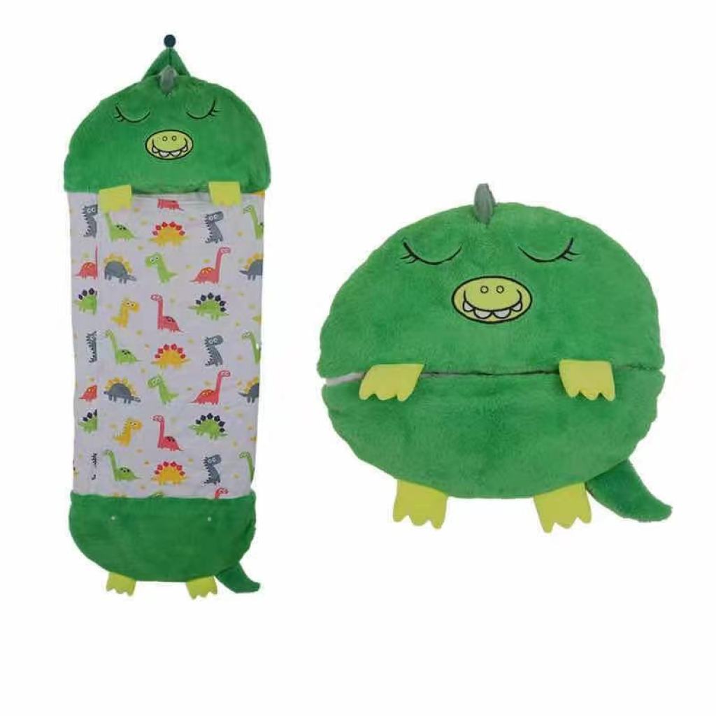 New Cross-Border Happy Nappers Children Bolster Pillow Folding Anti-Kicking Blanket Autumn and Winter Cartoon Sleeping Bag