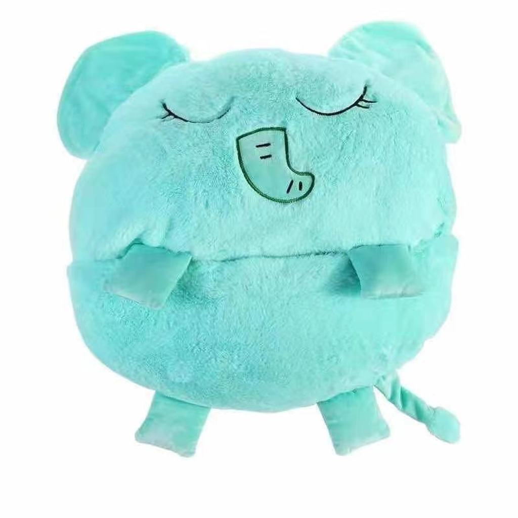 New Cross-Border Happy Nappers Children Bolster Pillow Folding Anti-Kicking Blanket Autumn and Winter Cartoon Sleeping Bag
