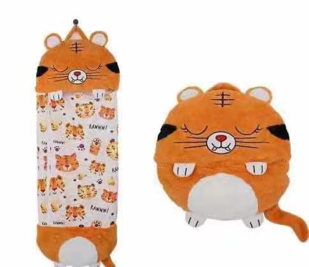 New Cross-Border Happy Nappers Children Bolster Pillow Folding Anti-Kicking Blanket Autumn and Winter Cartoon Sleeping Bag