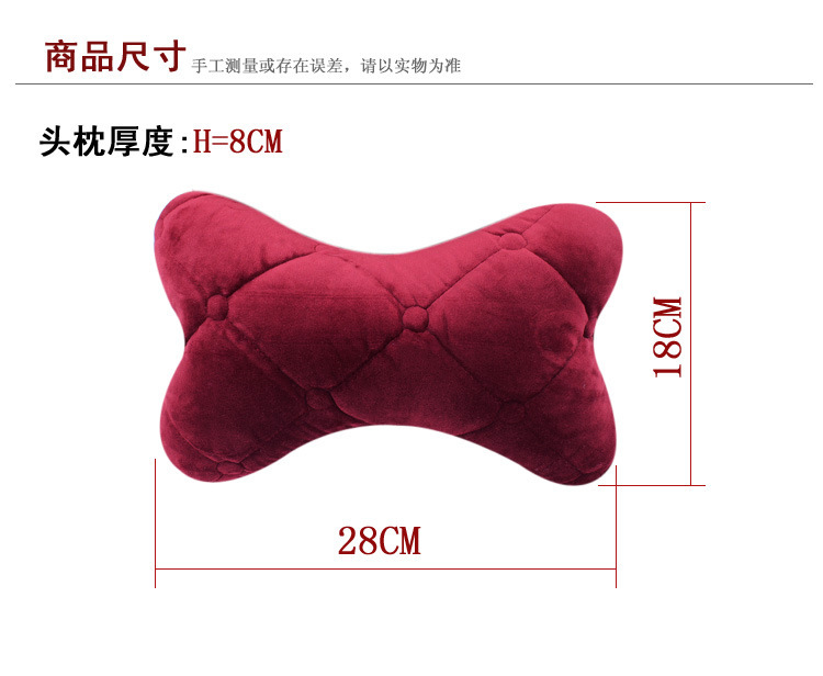 Factory Direct Sales Car Neck Pillow Winter Plush Automotive Headrest All-Match Super Hot Side Pillow Neck Bolster