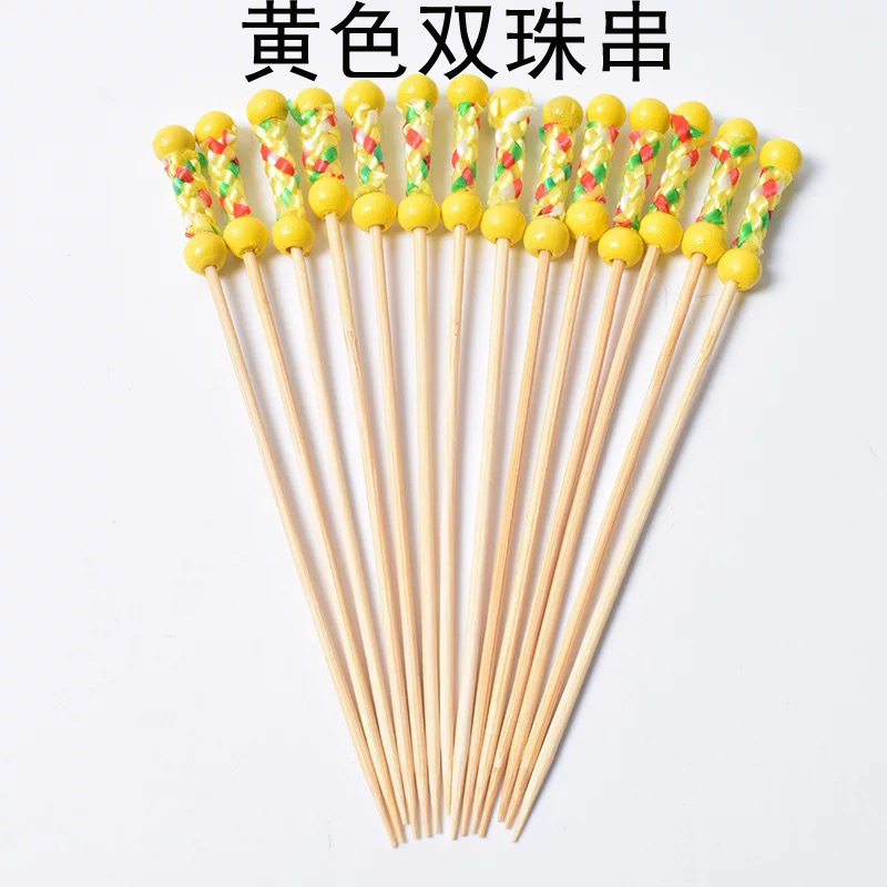 Disposable Bamboo Fruit Toothpick Fruit Fork Cocktail Sticks Cute Bamboo Creative Flower Toothpick Beads String Whole Disposable Bamboo Fruit Toothpick Fruit Fork Cocktail Sticks Cute Bamboo Creative Flower Toothpick Beads String Whole
