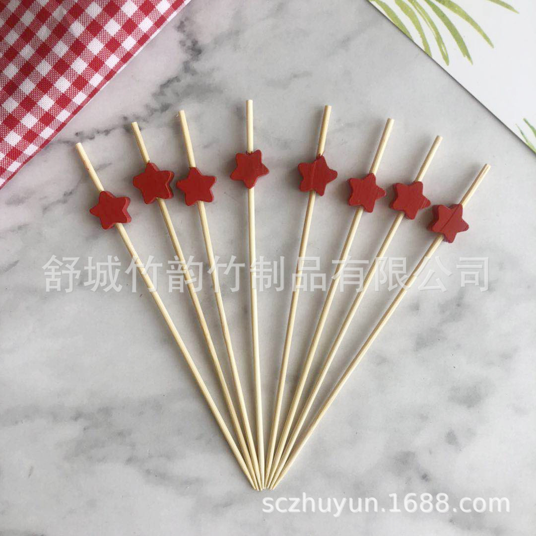 Disposable Bamboo Fruit Toothpick Fruit Fork Cocktail Sticks Cute Bamboo Creative Flower Toothpick Beads String Whole Disposable Bamboo Fruit Toothpick Fruit Fork Cocktail Sticks Cute Bamboo Creative Flower Toothpick Beads String Whole