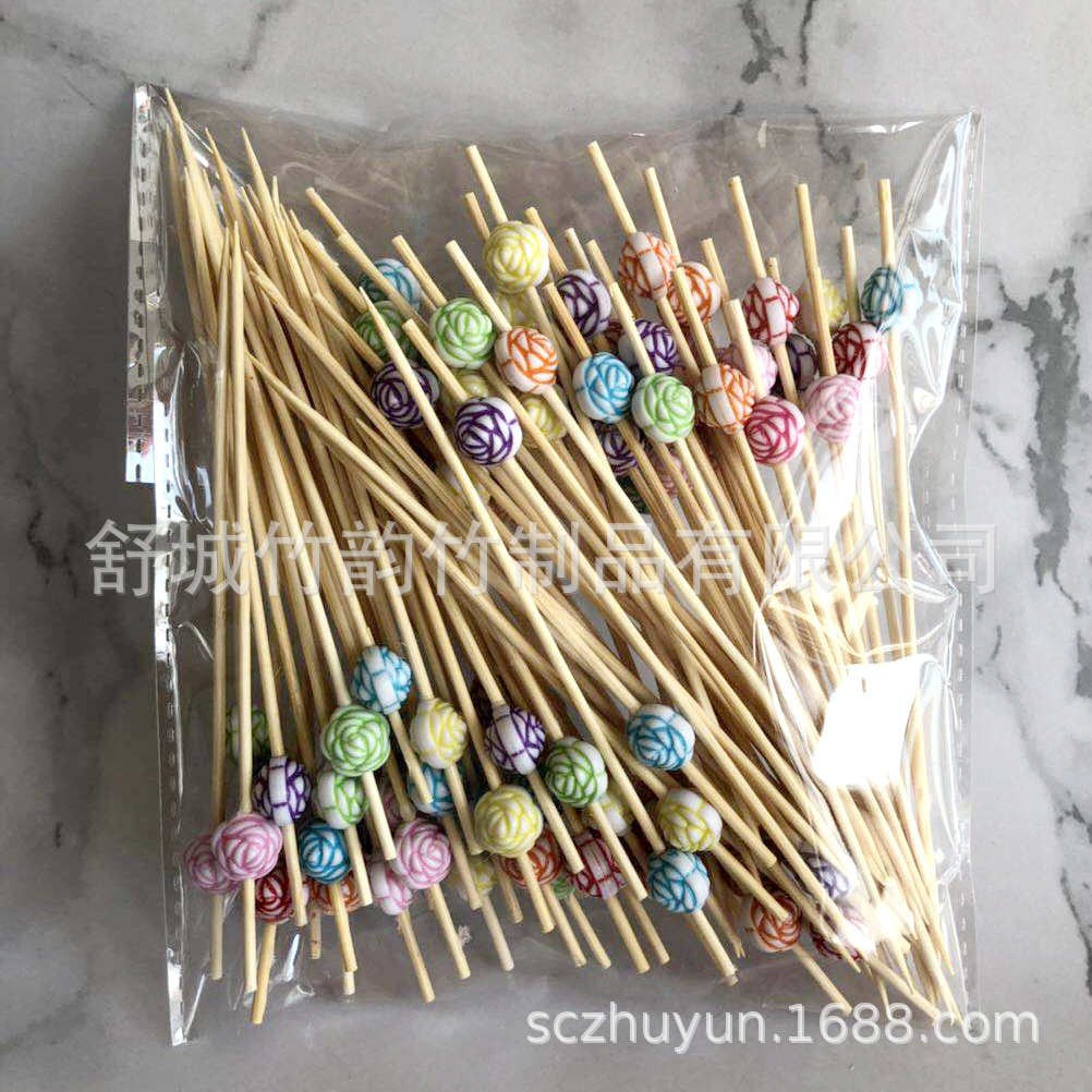 Disposable Bamboo Fruit Toothpick Fruit Fork Cocktail Sticks Cute Bamboo Creative Flower Toothpick Beads String Whole Disposable Bamboo Fruit Toothpick Fruit Fork Cocktail Sticks Cute Bamboo Creative Flower Toothpick Beads String Whole