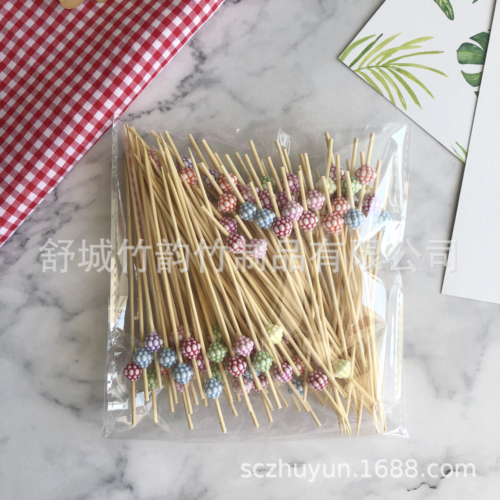 Disposable Bamboo Fruit Toothpick Fruit Fork Cocktail Sticks Cute Bamboo Creative Flower Toothpick Beads String Whole Disposable Bamboo Fruit Toothpick Fruit Fork Cocktail Sticks Cute Bamboo Creative Flower Toothpick Beads String Whole