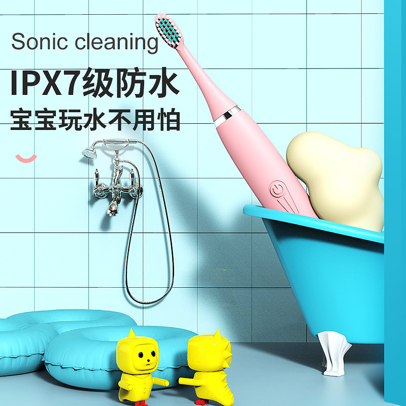Water Toothpick DuPont Soft Bristle Small Brush Head Smart Toothbrush Kids Oral Irrigator Children Electric Toothbrush