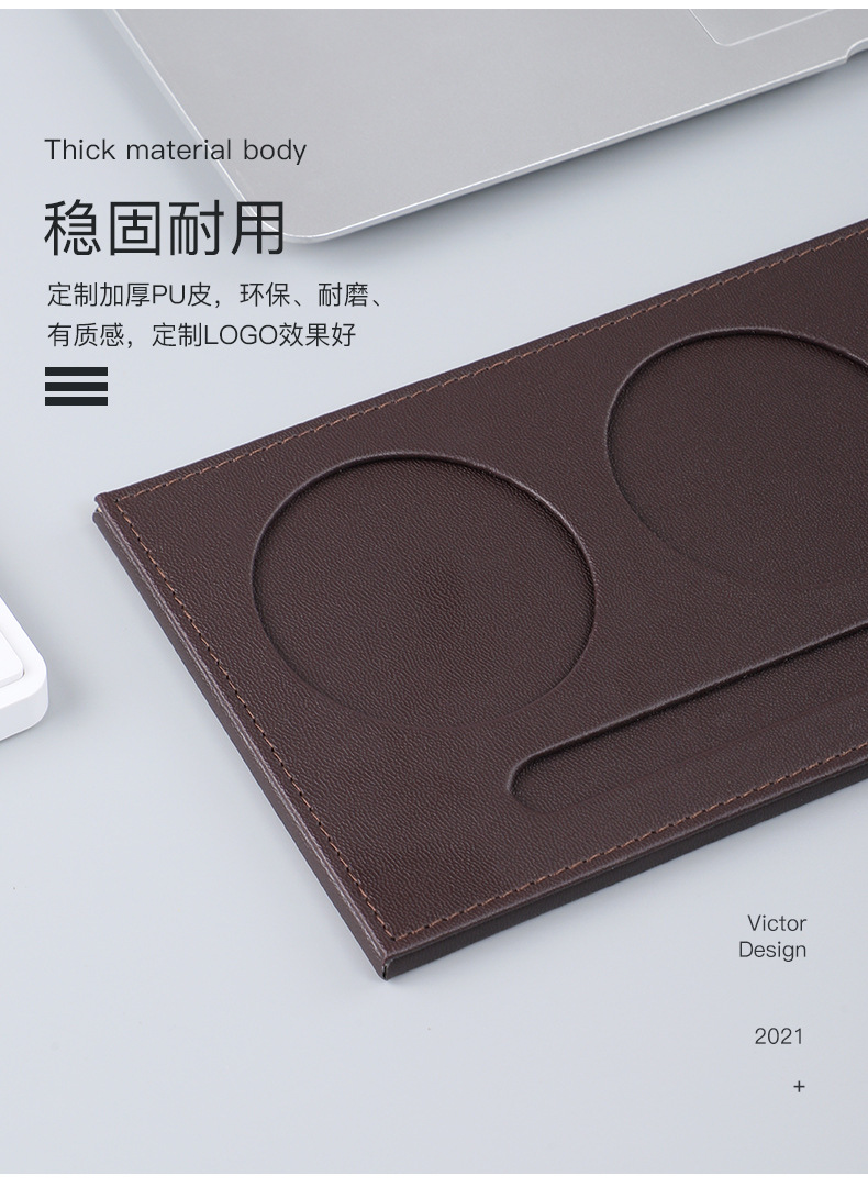 New A4 Conference Mat Office Contract Writing Board Magnetic Menu Holder Writing Desktop Pu File Pad Printable