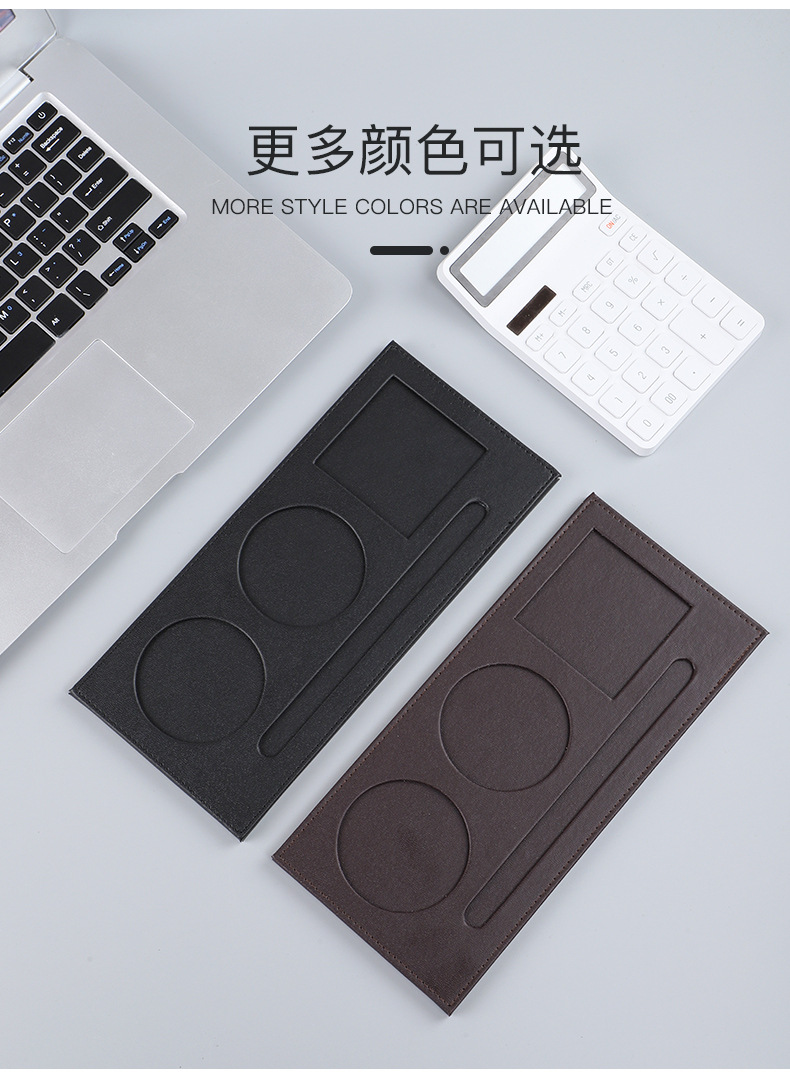 New A4 Conference Mat Office Contract Writing Board Magnetic Menu Holder Writing Desktop Pu File Pad Printable