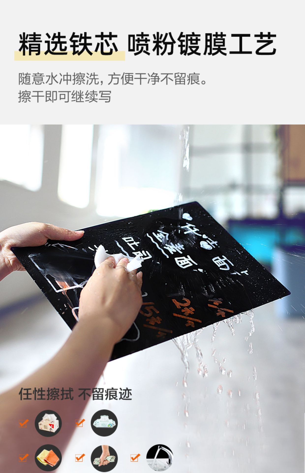 Billboard Handwriting Creative Desktop Small Blackboard Milk Tea Shop DIY Menu Exhibition Board Stall Night Market Blackboard Vertical
