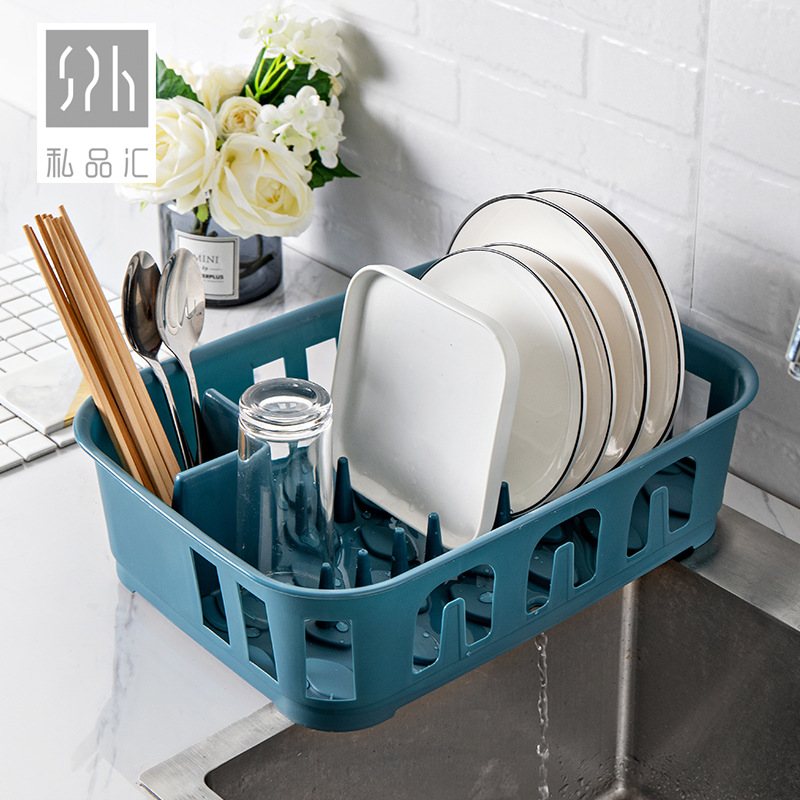 Yimei Plastic Bowl Drain Stand Creative Multi-Functional Kitchen Tableware Rack Plate Rack Dish Draining Rack