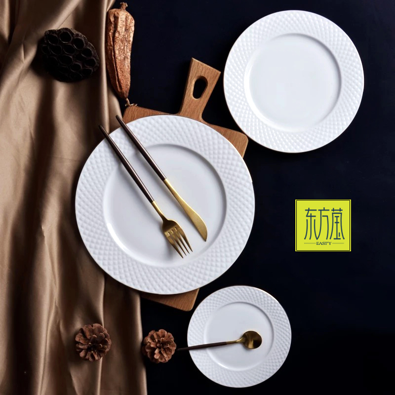 Bone China Gold Rimmed Tableware Bone China Inlaid Golden Edge Tableware Set High-Grade Ceramic Tableware Set Porcelain Bowl Ceramic Plate Bone China Gold Rimmed Tableware Bone China Inlaid Golden Edge Tableware Set High-Grade Ceramic Tableware Set Porcelain Bowl Ceramic Plate