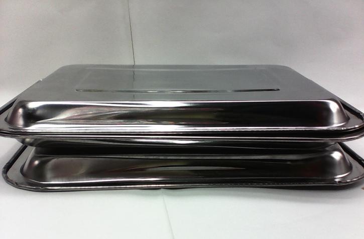 27x20 Stainless Steel Tray Stainless Steel Tray 2 Yuan Square Plate Household Practical Square Plate 2 Yuan Department Store