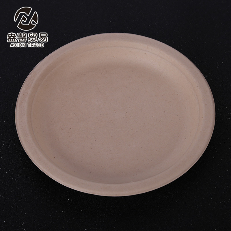 Disposable Tableware Bagasse Degradable Environmental Protection Disc Household Barbecue Tableware Multi-Specification Plate Take-out Box