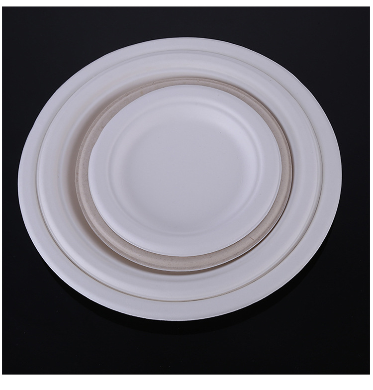 Disposable Tableware Bagasse Degradable Environmental Protection Disc Household Barbecue Tableware Multi-Specification Plate Take-out Box Disposable Tableware Bagasse Degradable Environmental Protection Disc Household Barbecue Tableware Multi-Specification Plate Take-out Box