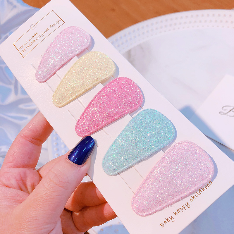 Korean Laser Sequins Handmade Chopsticks Dish Knot Children BB Clip Baby Pair Clip Set Hair Clip Headdress Korean Laser Sequins Handmade Chopsticks Dish Knot Children BB Clip Baby Pair Clip Set Hair Clip Headdress