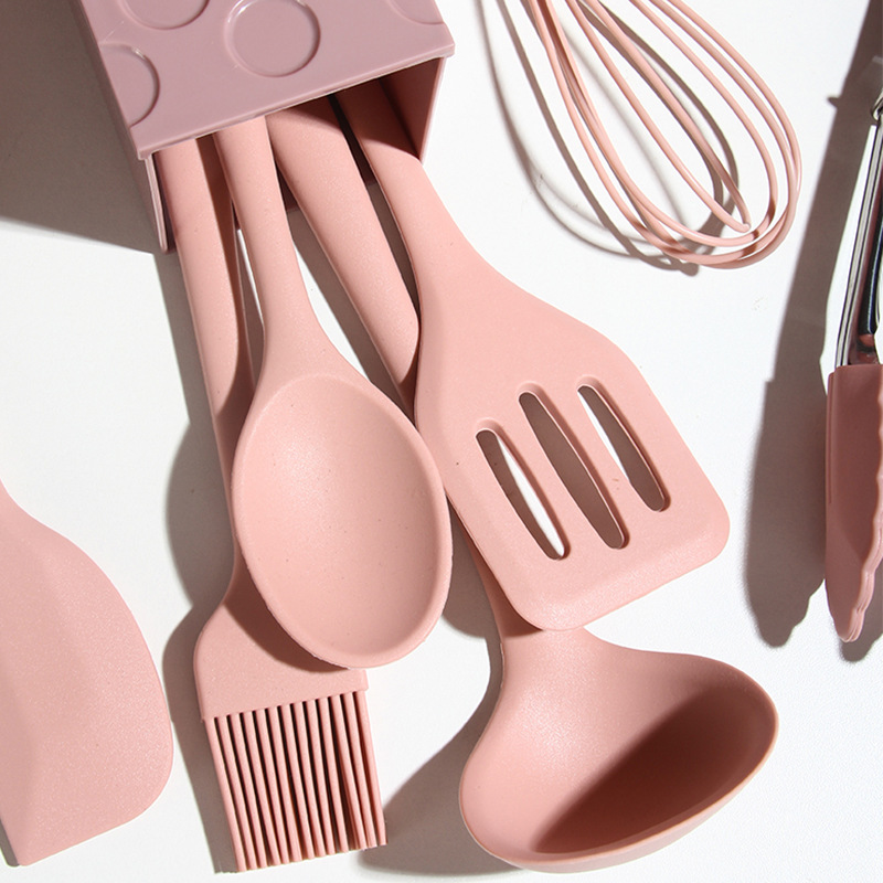 Silicone 8Piece Set Baking Suit NonStick Pan Mini Silicone Kitchenware Soup Ladle Household Shovel Egg Beating Oil