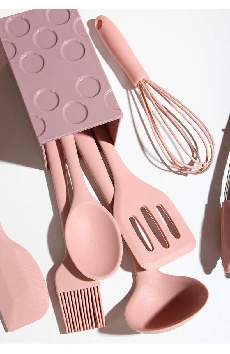 Silicone 8Piece Set Baking Suit NonStick Pan Mini Silicone Kitchenware Soup Ladle Household Shovel Egg Beating Oil Silicone 8Piece Set Baking Suit NonStick Pan Mini Silicone Kitchenware Soup Ladle Household Shovel Egg Beating Oil