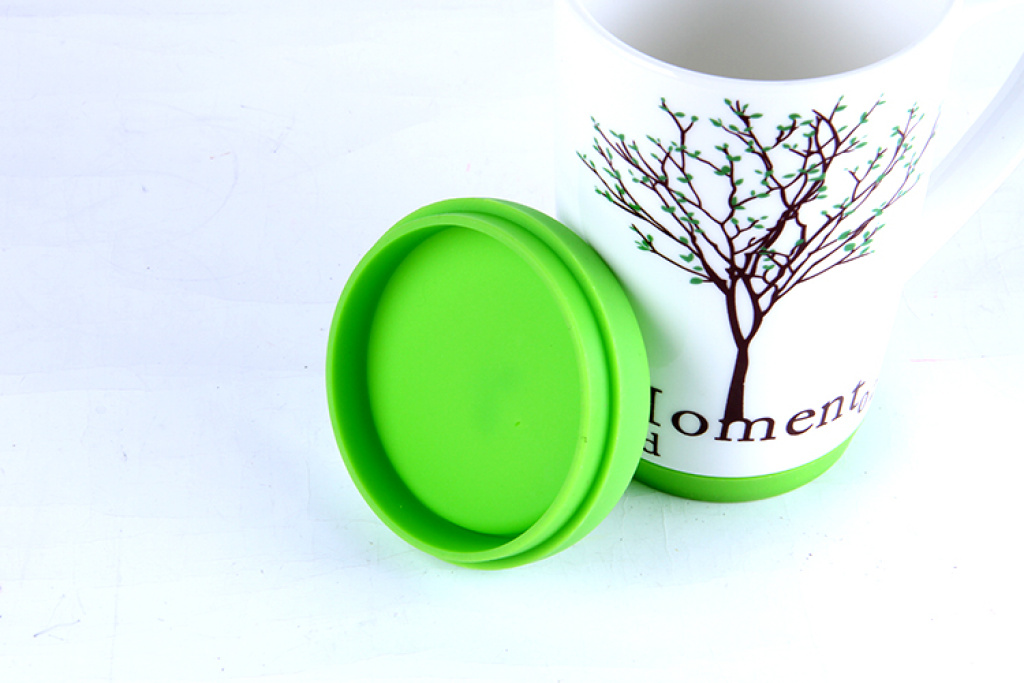 Creative oversized coffee cup silicone cover money tree lovers ceramic Cup of milk tea cup Creative oversized coffee cup silicone cover money tree lovers ceramic Cup of milk tea cup